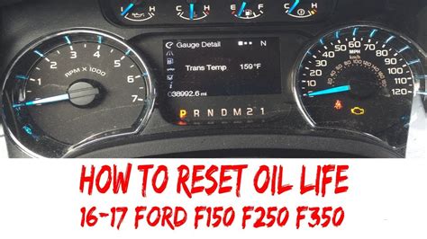 f-150 oil change reset